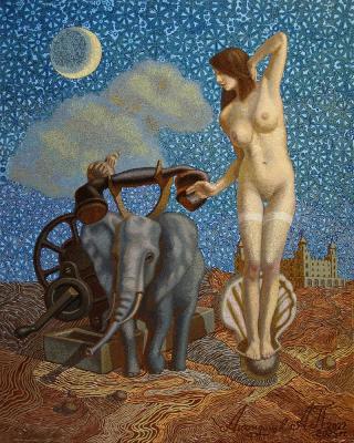 Рязанский художник Алексей Акиндинов закончил триптих «Сальвадор Дали»